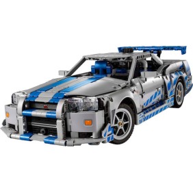 Lego Technic 2 Fast 2 Furious Nissan Skyline GT-R (R34) Car για 18+ Ετών 1.410τμχ