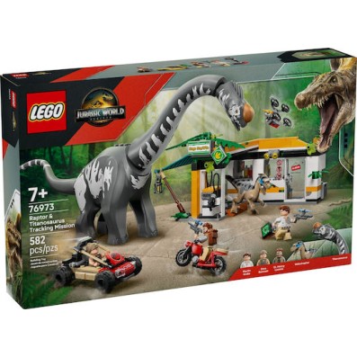 Lego Jurassic World Raptor & Titanosaurus Tracking Mission για 7+ Ετών 582τμχ
