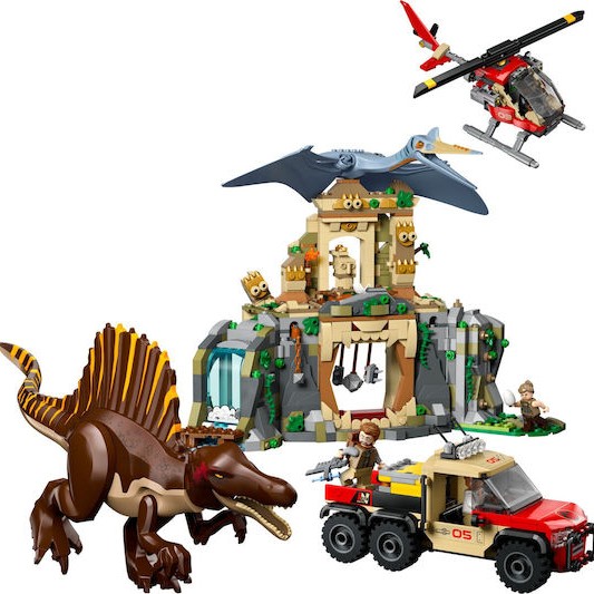 Lego Jurassic World Spinosaurus & Quetzalcoatlus Air Mission για 8+ Ετών 984τμχ