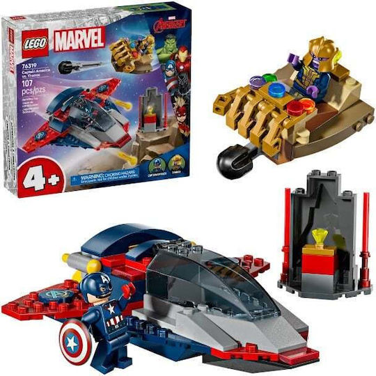 Lego Super Heroes Captain America για 4+ Ετών 107τμχ