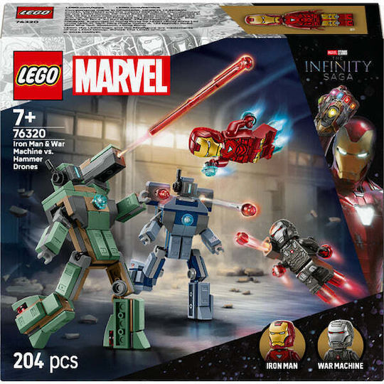 Lego Super Heroes Iron Man & War Machine για 7+ Ετών 204τμχ