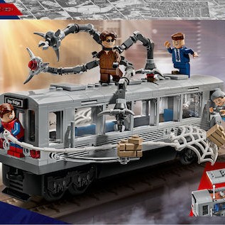 Lego Super Heroes Spiderman vs Doc Ock Subway Train Scene για 9+ Ετών 393τμχ