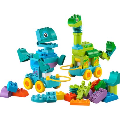 Lego Duplo 3in1 Dinosaurs on Wheels για 3+ Ετών 108τμχ