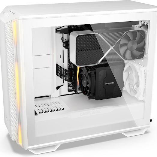 Be Quiet Dark Base 701 Gaming Full Tower Κουτί Υπολογιστή με Πλαϊνό Παράθυρο και RGB Φωτισμό Λευκό