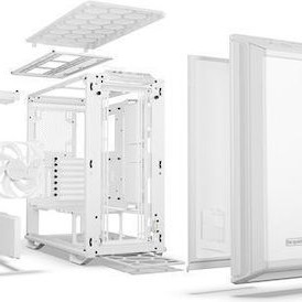 Be Quiet Dark Base 701 Gaming Full Tower Κουτί Υπολογιστή με Πλαϊνό Παράθυρο και RGB Φωτισμό Λευκό
