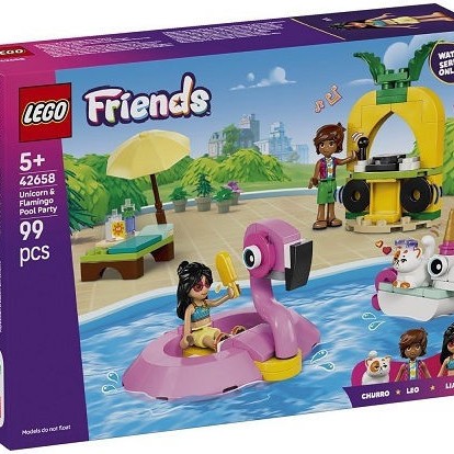 Lego Friends Unicorn & Flamingo Pool Party για 5+ Ετών 99τμχ