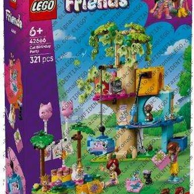 Lego Friends Cat Birthday Party & Tree House για 6+ Ετών 321τμχ