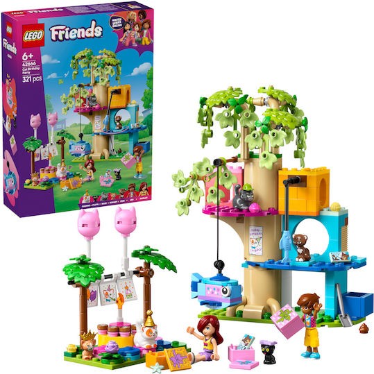 Lego Friends Cat Birthday Party & Tree House για 6+ Ετών 321τμχ