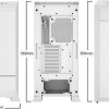 Be Quiet Dark Base Pro 901 Gaming Full Tower Κουτί Υπολογιστή με Πλαϊνό Παράθυρο και RGB Φωτισμό Λευκό
