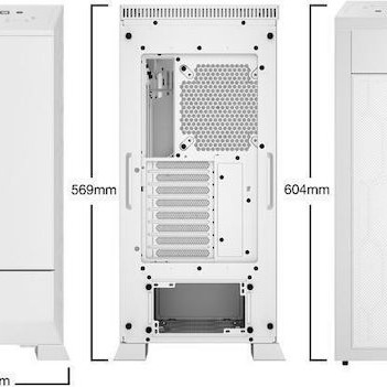 Be Quiet Dark Base Pro 901 Gaming Full Tower Κουτί Υπολογιστή με Πλαϊνό Παράθυρο και RGB Φωτισμό Λευκό