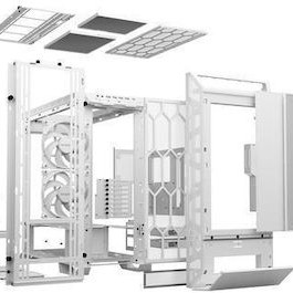 Be Quiet Dark Base Pro 901 Gaming Full Tower Κουτί Υπολογιστή με Πλαϊνό Παράθυρο και RGB Φωτισμό Λευκό