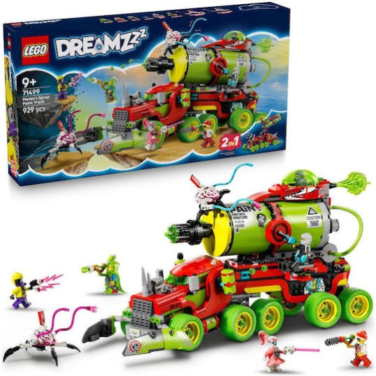 Lego DREAMZzz Mateo's Spray Paint Truck για 9+ Ετών 929τμχ