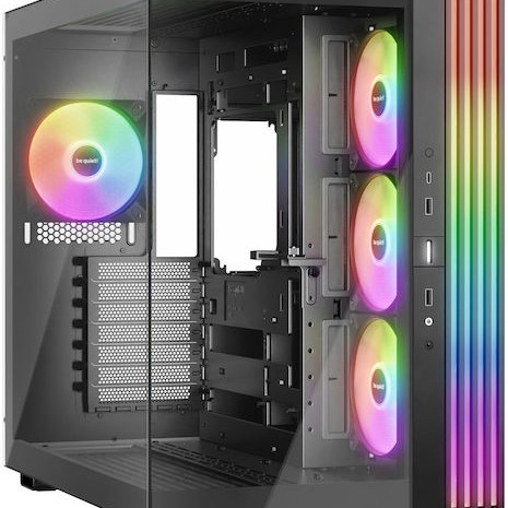 Be Quiet Light Base 600 LX Gaming Midi Tower Κουτί Υπολογιστή με Πλαϊνό Παράθυρο και RGB Φωτισμό Μαύρο