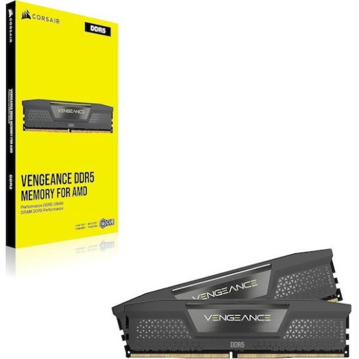 Corsair Vengeance DDR5 32GB RAM με 2x16GB Modules και Ταχύτητα 6000 για Desktop