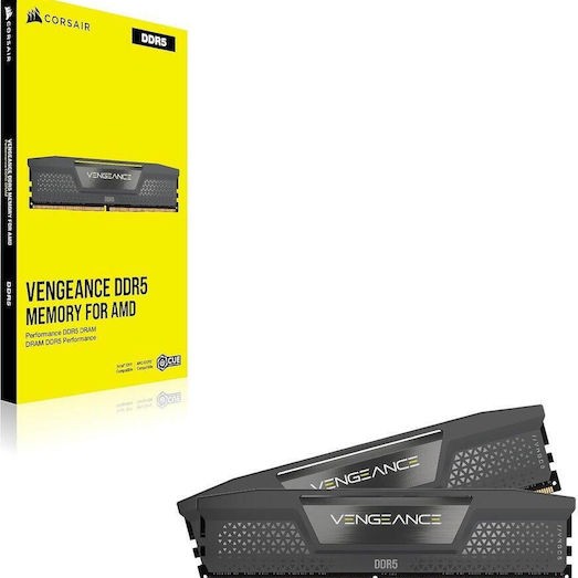 Corsair Vengeance DDR5 32GB RAM με 2x16GB Modules και Ταχύτητα 6000 για Desktop