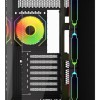 Krux Empero Gaming Midi Tower Κουτί Υπολογιστή με Πλαϊνό Παράθυρο και ARGB Φωτισμό Μαύρο