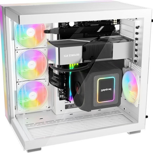 Be Quiet Light Base 600 LX Gaming Midi Tower Κουτί Υπολογιστή με Πλαϊνό Παράθυρο και RGB Φωτισμό Λευκό