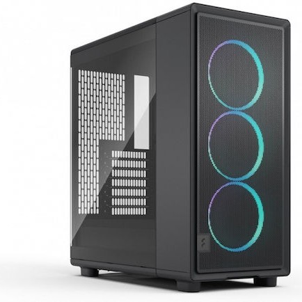 Fractal Design Epoch Midi Tower Κουτί Υπολογιστή με Πλαϊνό Παράθυρο Black TG RGB Light