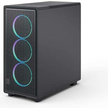 Fractal Design Epoch Midi Tower Κουτί Υπολογιστή με Πλαϊνό Παράθυρο Black TG RGB Light