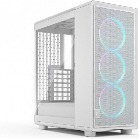 Fractal Design Epoch Midi Tower Κουτί Υπολογιστή με Πλαϊνό Παράθυρο White TG RGB Clear