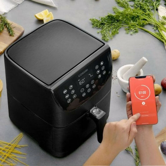 Cosori Smart Chef Edition Air Fryer με Wi-Fi 5.5lt Μαύρο