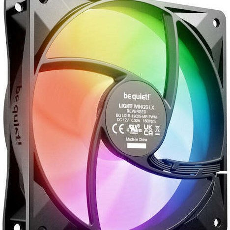 Be Quiet Light Wings LX Case Fan 120mm με ARGB Φωτισμό και Σύνδεση 4-Pin PWM
