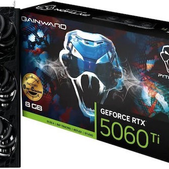 Gainward GeForce RTX 5060 Ti 8GB GDDR7 Python III OC Κάρτα Γραφικών