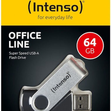 Intenso 64GB USB 3.2 Stick Ασημί