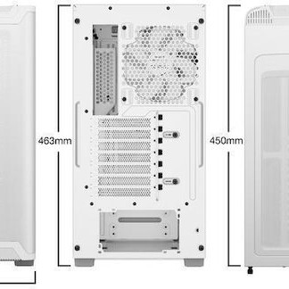 Be Quiet Pure Base 501 Midi Tower Κουτί Υπολογιστή με Πλαϊνό Παράθυρο Airflow Window White