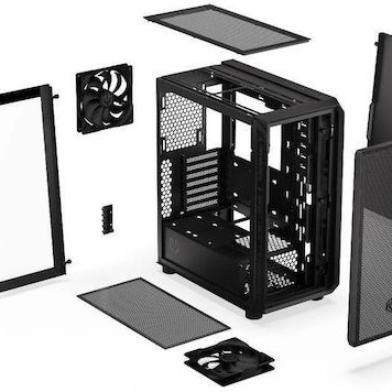 Endorfy Arx 500 Core Gaming Midi Tower Κουτί Υπολογιστή με Πλαϊνό Παράθυρο Μαύρο