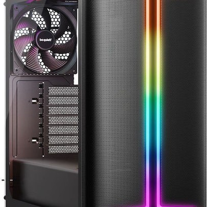 Be Quiet Pure Base 501 DX Gaming Midi Tower Κουτί Υπολογιστή με Πλαϊνό Παράθυρο και RGB Φωτισμό Μαύρο