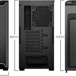 Be Quiet Pure Base 501 DX Gaming Midi Tower Κουτί Υπολογιστή με Πλαϊνό Παράθυρο και RGB Φωτισμό Μαύρο