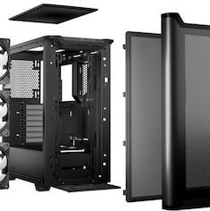 Be Quiet Pure Base 501 DX Gaming Midi Tower Κουτί Υπολογιστή με Πλαϊνό Παράθυρο και RGB Φωτισμό Μαύρο