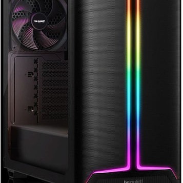 Be Quiet Pure Base 501 DX Gaming Midi Tower Κουτί Υπολογιστή με Πλαϊνό Παράθυρο και RGB Φωτισμό Μαύρο