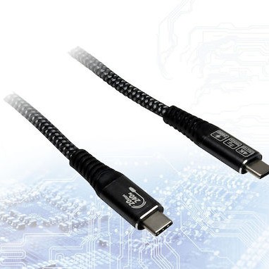 Inter-Tech USB 2.0 Cable USB-C male - USB-C 240W Μαύρο 1.5m