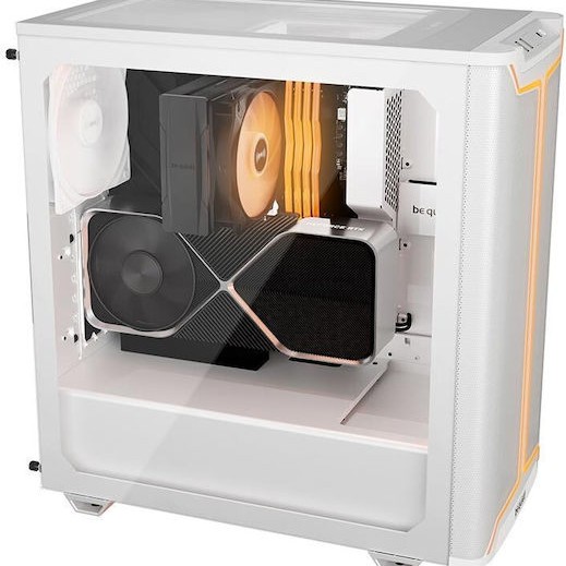 Be Quiet Pure Base 501 DX Gaming Midi Tower Κουτί Υπολογιστή με Πλαϊνό Παράθυρο και RGB Φωτισμό Λευκό