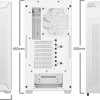 Be Quiet Pure Base 501 DX Gaming Midi Tower Κουτί Υπολογιστή με Πλαϊνό Παράθυρο και RGB Φωτισμό Λευκό