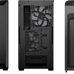 Be Quiet Pure Base 501 LX Gaming Midi Tower Κουτί Υπολογιστή με Πλαϊνό Παράθυρο και RGB Φωτισμό Μαύρο