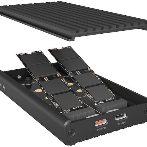 Icy Box External Θήκη για Σκληρό Δίσκο M.2 SATA III NVME με σύνδεση Type-C