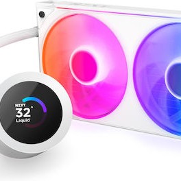 NZXT Kraken Plus RGB Υδρόψυξη Επεξεργαστή Διπλού Ανεμιστήρα 120mm για Socket AM4/AM5/1700/1200/115x Λευκή