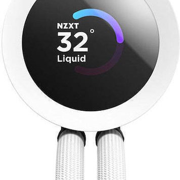 NZXT Kraken Plus RGB Υδρόψυξη Επεξεργαστή Διπλού Ανεμιστήρα 120mm για Socket AM4/AM5/1700/1200/115x Λευκή