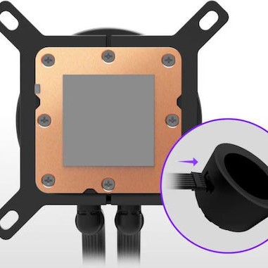 NZXT KRAKEN PLUS 280 V2 (v2) Υδρόψυξη Επεξεργαστή Διπλού Ανεμιστήρα 120mm