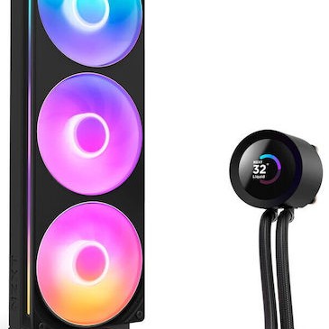 NZXT KRAKEN PLUS 360 NZXT (v2) Υδρόψυξη Επεξεργαστή Τριπλού Ανεμιστήρα 120mm με RGB Φωτισμό