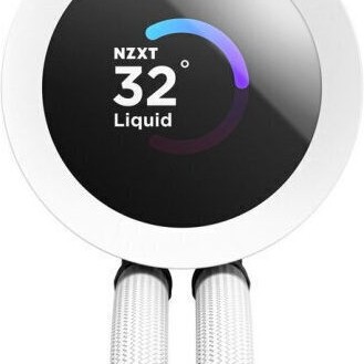 NZXT Kraken Plus Υδρόψυξη Επεξεργαστή Τριπλού Ανεμιστήρα 120mm για Socket AM4/AM5/1700/1200/115x με RGB Φωτισμό Λευκή