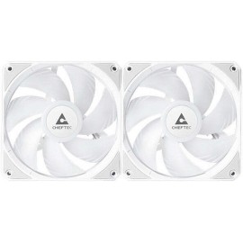 Chieftec Iceberg Υδρόψυξη Επεξεργαστή Διπλού Ανεμιστήρα 120mm με RGB Φωτισμό Λευκή