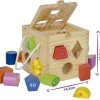 Simba Παιχνίδι Ταξινόμησης Σχημάτων Eichhorn Cube Shapes Game Set από Ξύλο για 12+ Μηνών