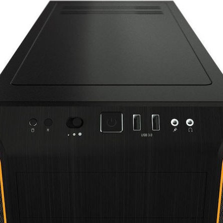 Be Quiet Pure Base 600 Window Gaming Midi Tower Κουτί Υπολογιστή Πορτοκαλί