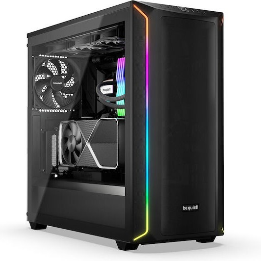 Be Quiet Shadow Base 800 DX Gaming Midi Tower Κουτί Υπολογιστή με Πλαϊνό Παράθυρο και RGB Φωτισμό Μαύρο