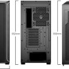 Be Quiet Shadow Base 800 DX Gaming Midi Tower Κουτί Υπολογιστή με Πλαϊνό Παράθυρο και RGB Φωτισμό Μαύρο