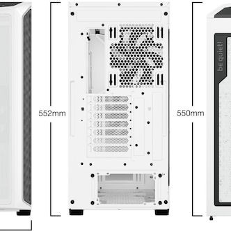 Be Quiet Shadow Base 800 DX Gaming Midi Tower Κουτί Υπολογιστή με Πλαϊνό Παράθυρο και RGB Φωτισμό Λευκό